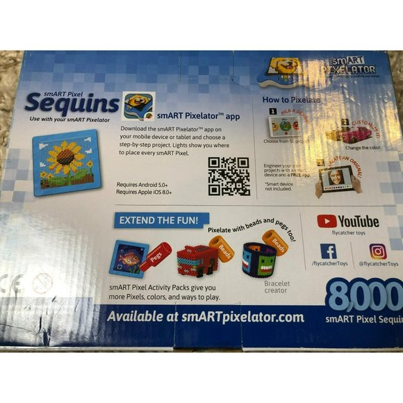 Flycatcher Smart Pixelator Smart Pixel Large Sequins 8,000 NIB - Picture 4 of 4